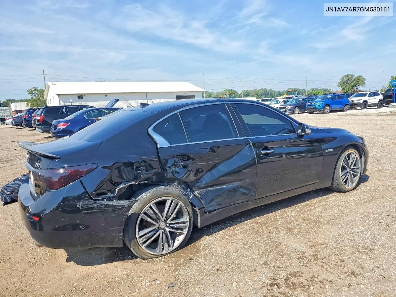 2016 Infiniti Q50 Hybrid VIN: JN1AV7AR7GM530161 Lot: 61211816