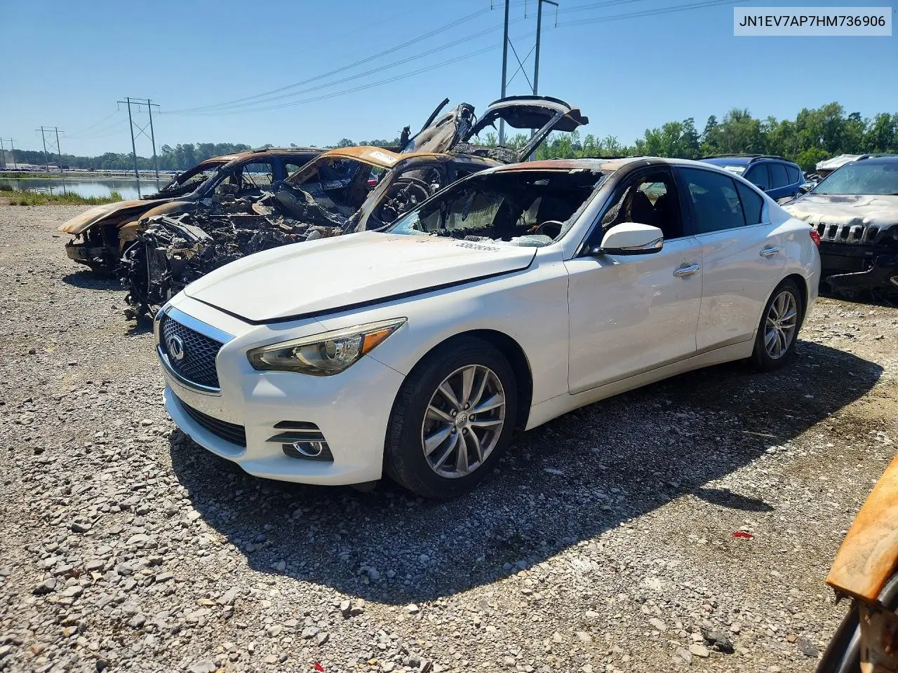 2017 Infiniti Q50 VIN: JN1EV7AP7HM736906 Lot: 53639366