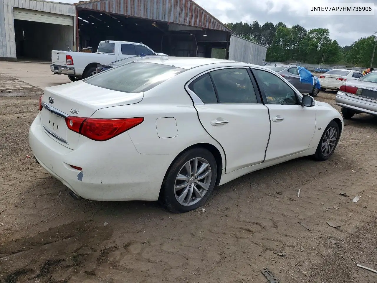 2017 Infiniti Q50 VIN: JN1EV7AP7HM736906 Lot: 53639366