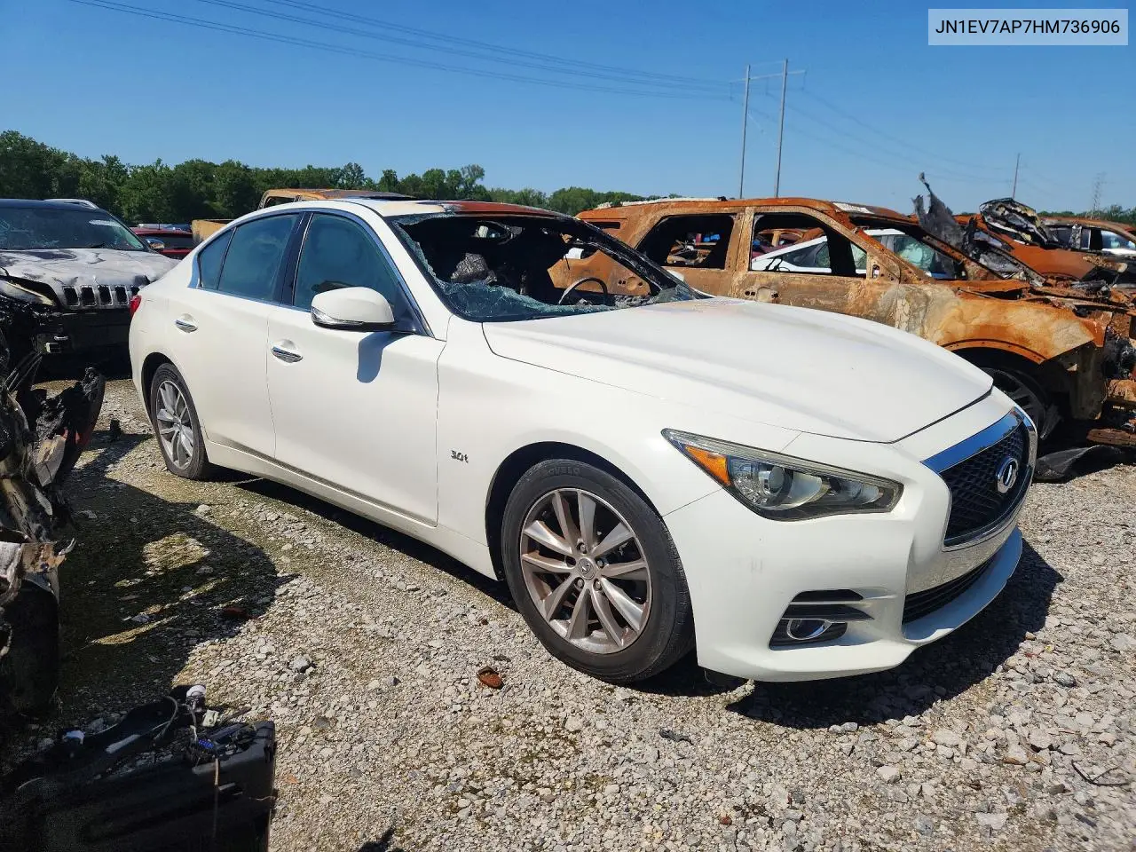 2017 Infiniti Q50 VIN: JN1EV7AP7HM736906 Lot: 53639366