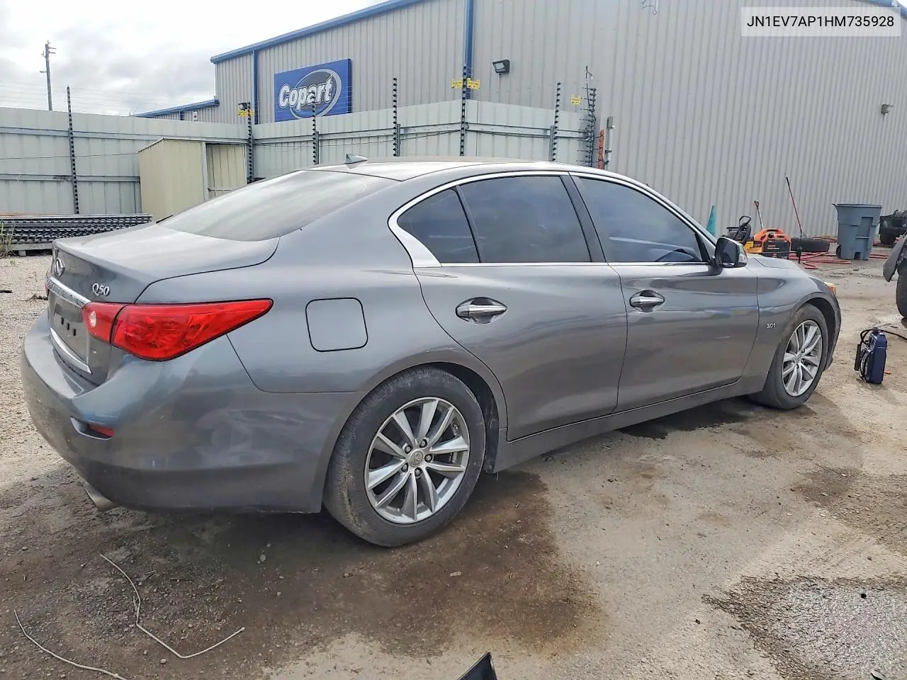 JN1EV7AP1HM735928 2017 Infiniti Q50 3.0T Premium