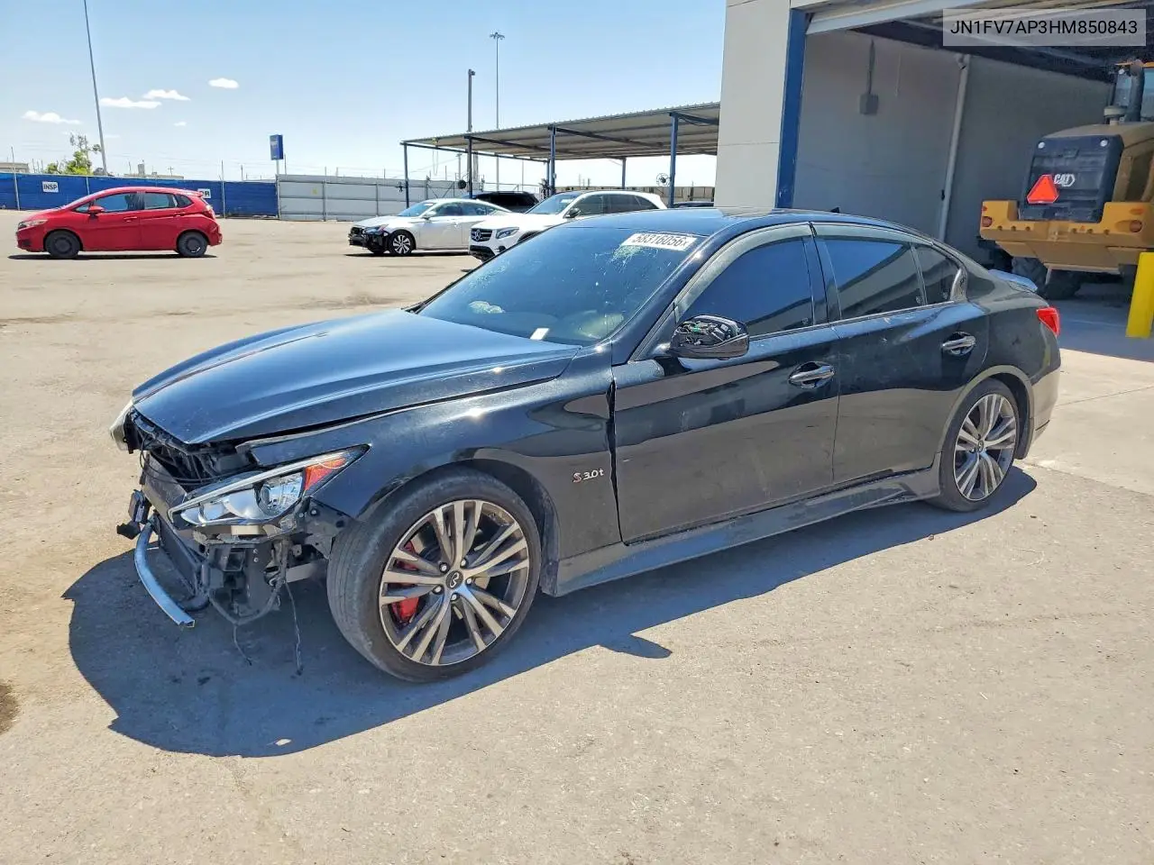 2017 Infiniti Q50 Red Sport 400 VIN: JN1FV7AP3HM850843 Lot: 58316056
