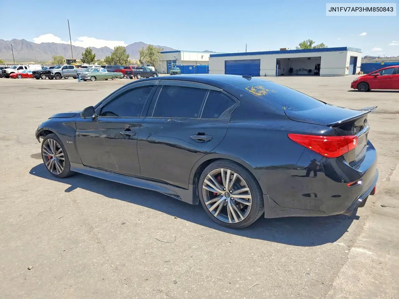 2017 Infiniti Q50 Red Sport 400 VIN: JN1FV7AP3HM850843 Lot: 58316056