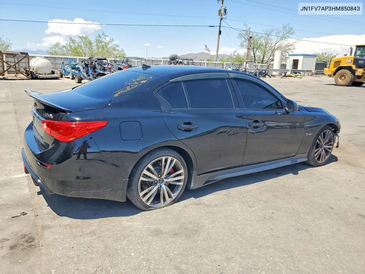 2017 Infiniti Q50 Red Sport 400 VIN: JN1FV7AP3HM850843 Lot: 58316056