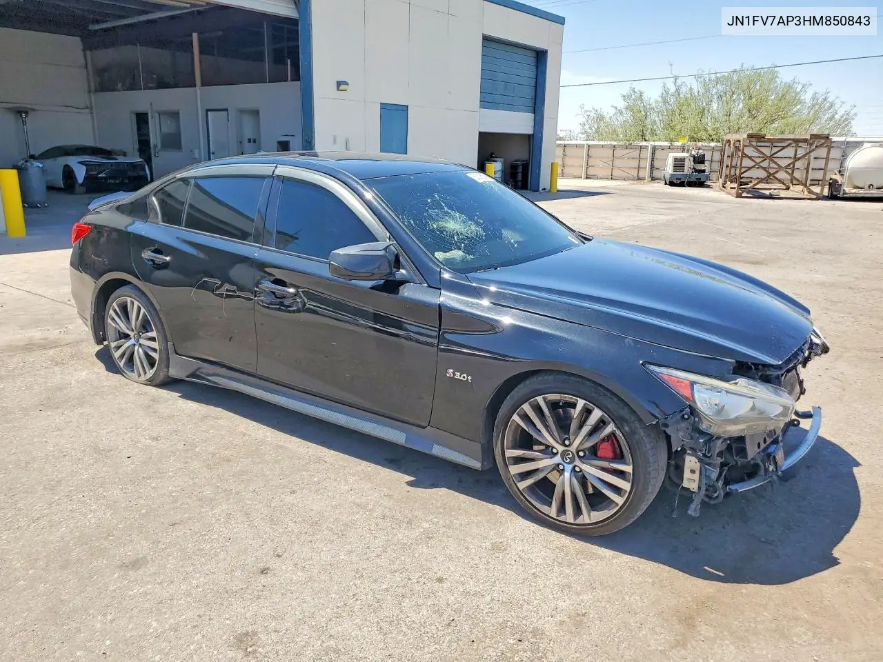 2017 Infiniti Q50 Red Sport 400 VIN: JN1FV7AP3HM850843 Lot: 58316056