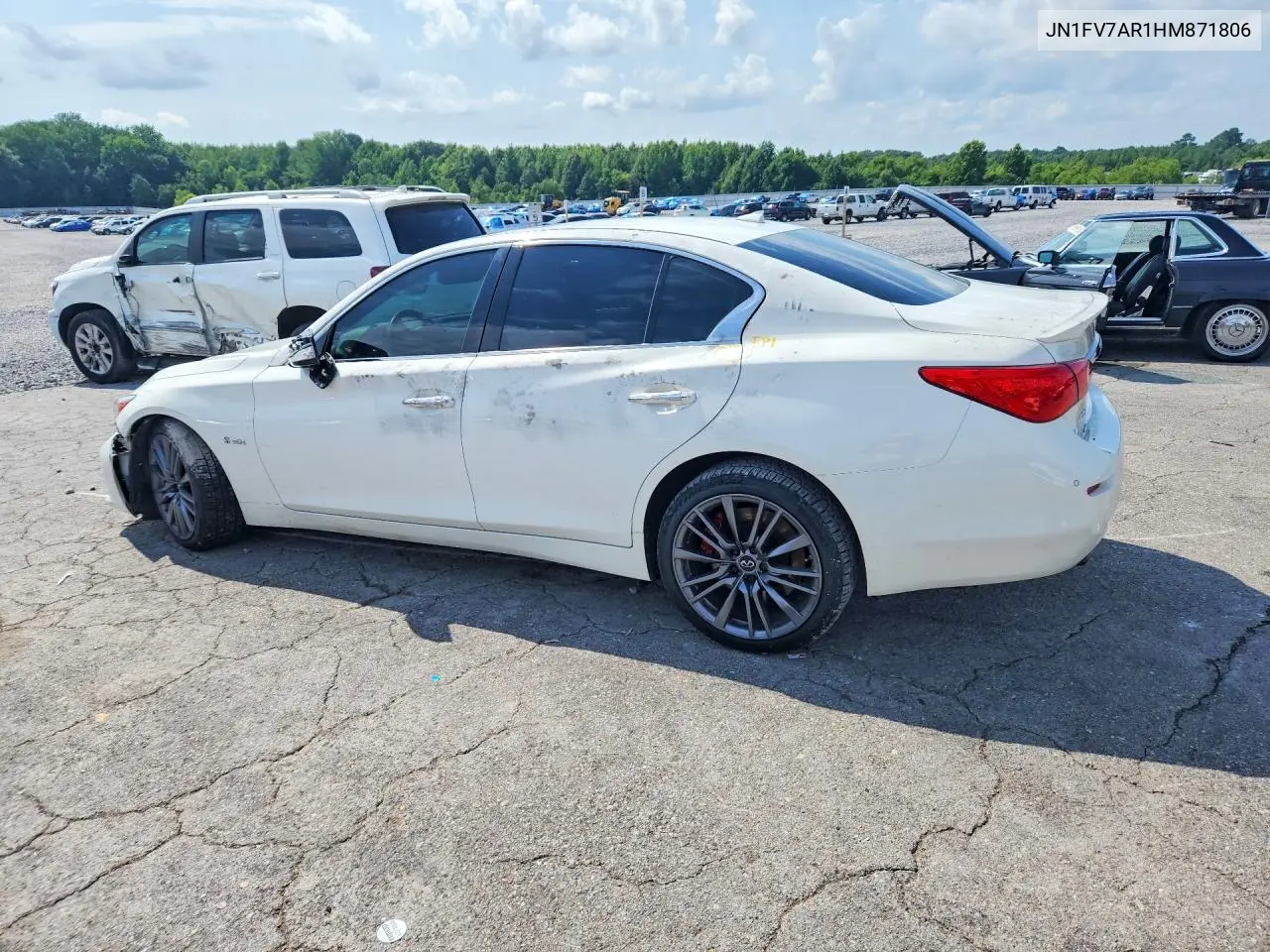 2017 Infiniti Q50 Red Sport 400 VIN: JN1FV7AR1HM871806 Lot: 60360796