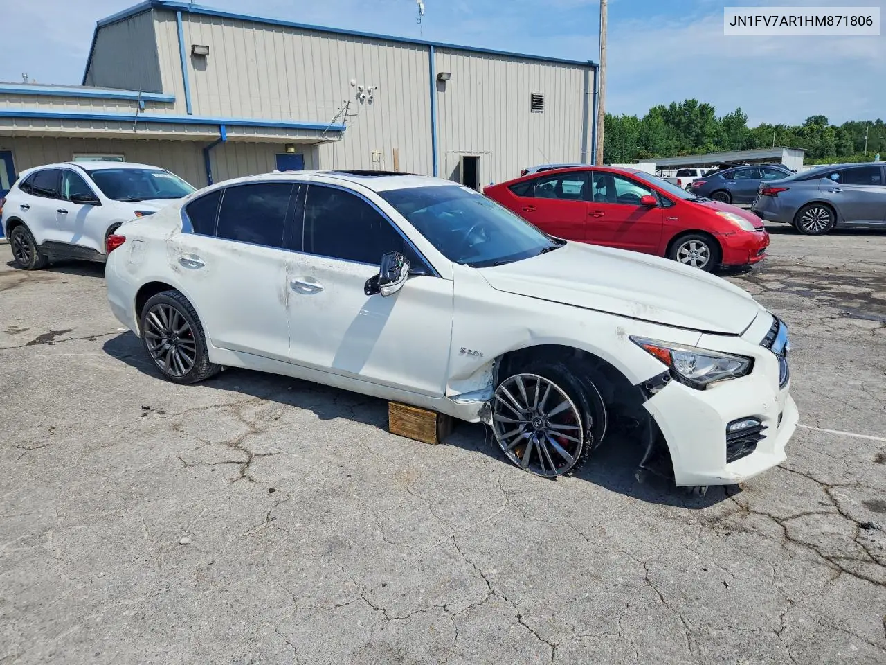 2017 Infiniti Q50 Red Sport 400 VIN: JN1FV7AR1HM871806 Lot: 60360796