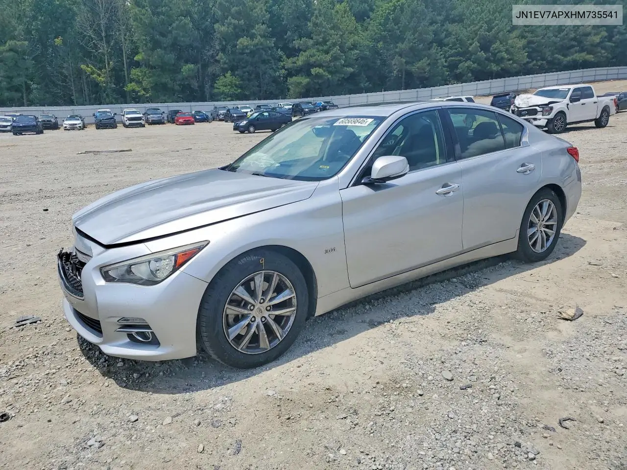 2017 Infiniti Q50 3.0T Premium VIN: JN1EV7APXHM735541 Lot: 60569846