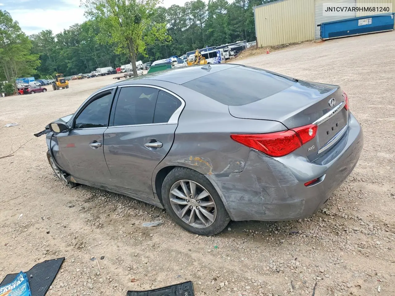 2017 Infiniti Q50 2.0T Premium VIN: JN1CV7AR9HM681240 Lot: 60633276