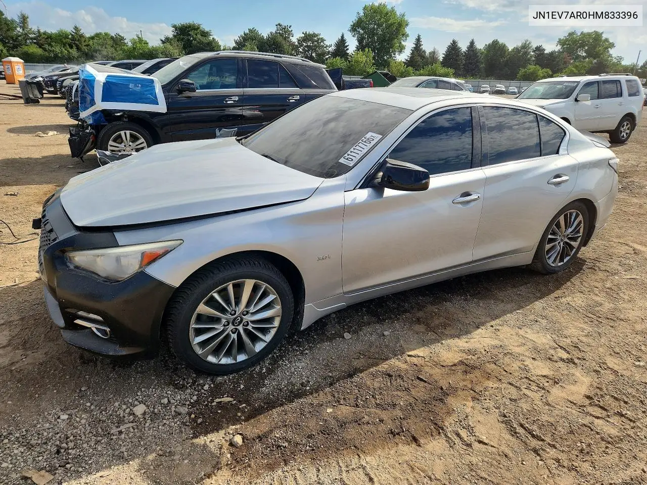 2017 Infiniti Q50 3.0T Premium VIN: JN1EV7AR0HM833396 Lot: 61117766