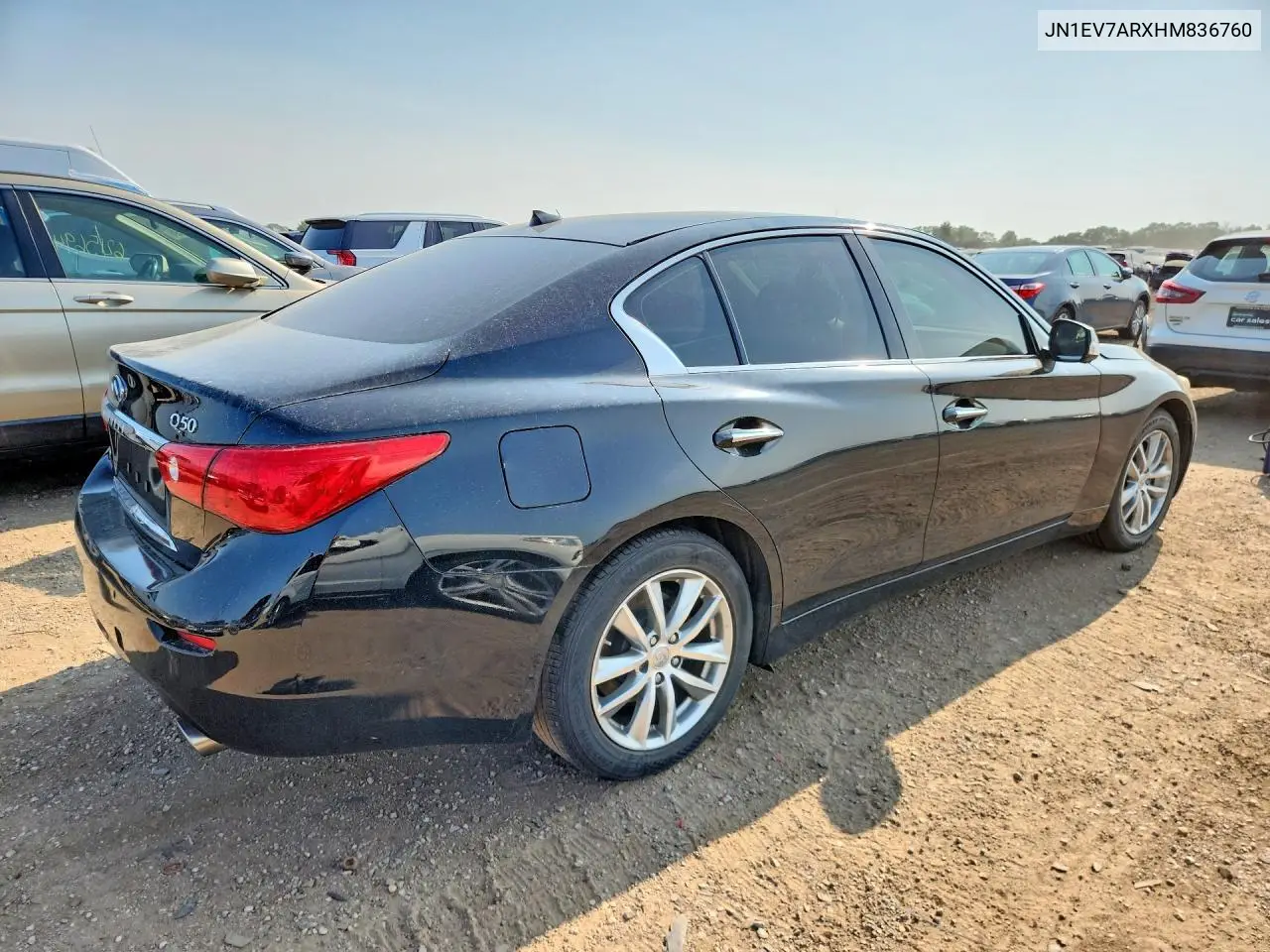 2017 Infiniti Q50 3.0T Premium VIN: JN1EV7ARXHM836760 Lot: 61777126