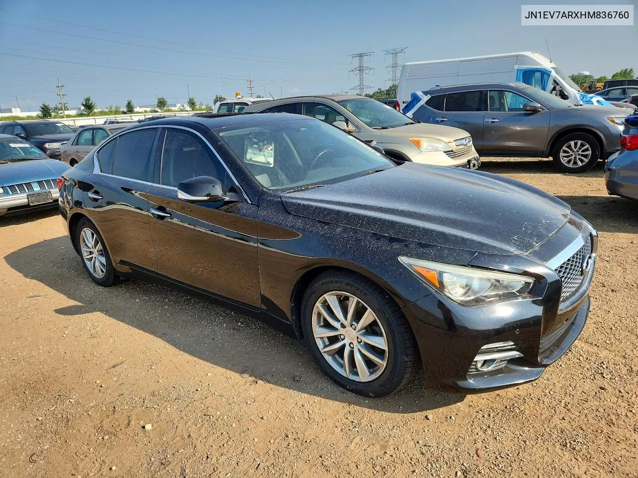 2017 Infiniti Q50 3.0T Premium VIN: JN1EV7ARXHM836760 Lot: 61777126