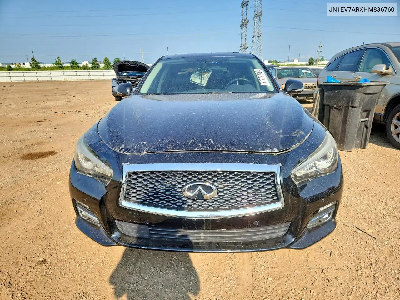 2017 Infiniti Q50 3.0T Premium VIN: JN1EV7ARXHM836760 Lot: 61777126