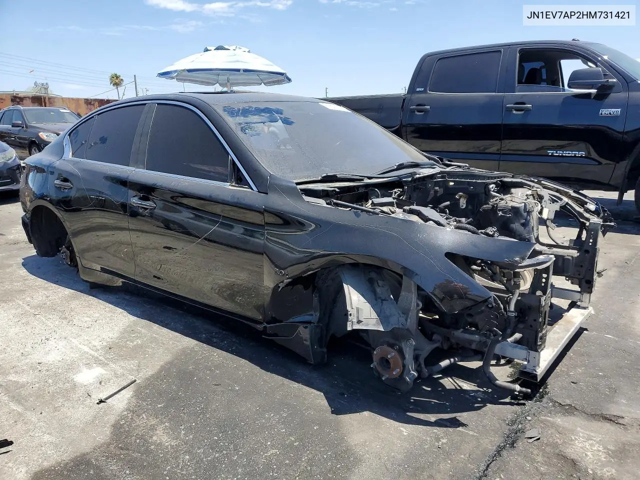2017 Infiniti Q50 3.0T Premium VIN: JN1EV7AP2HM731421 Lot: 61808176