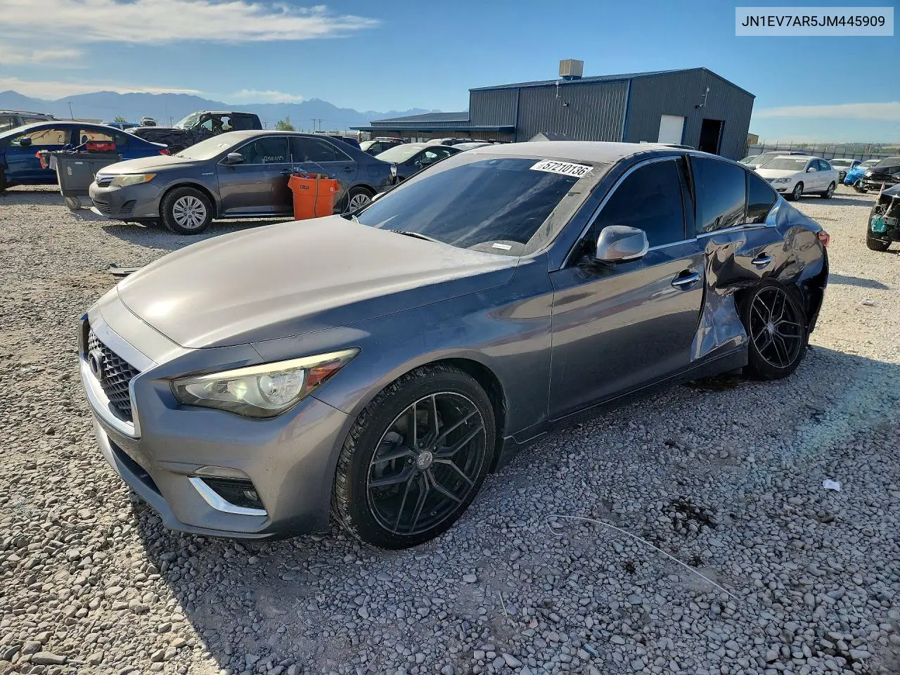 2018 Infiniti Q50 3.0T Luxe VIN: JN1EV7AR5JM445909 Lot: 57210136