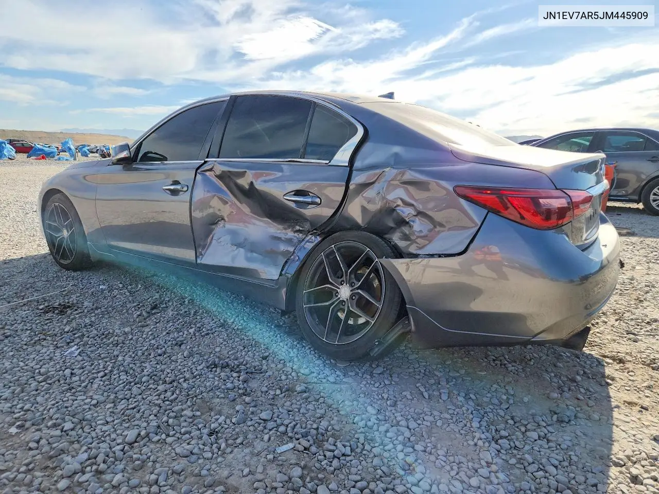 2018 Infiniti Q50 3.0T Luxe VIN: JN1EV7AR5JM445909 Lot: 57210136