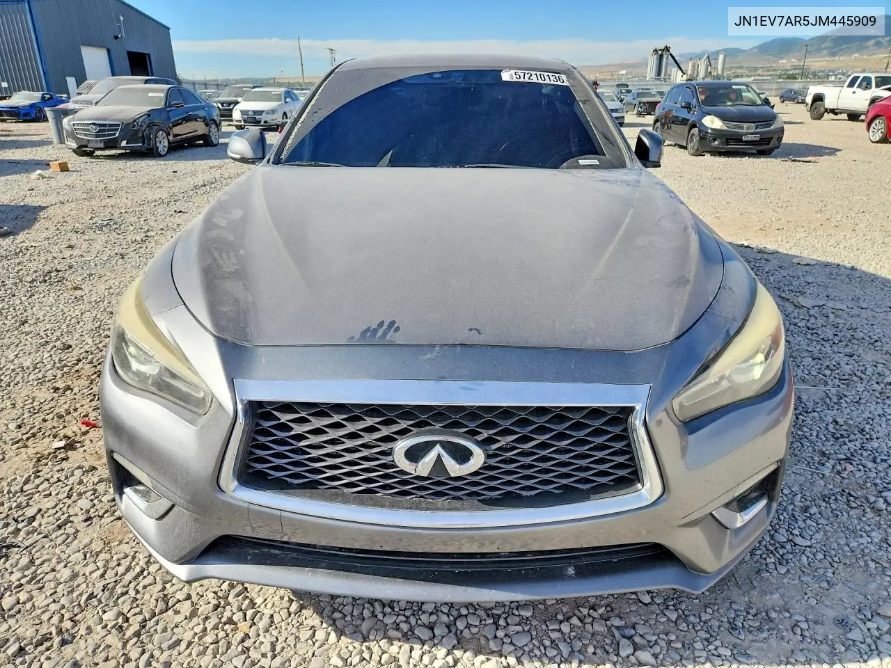 2018 Infiniti Q50 3.0T Luxe VIN: JN1EV7AR5JM445909 Lot: 57210136