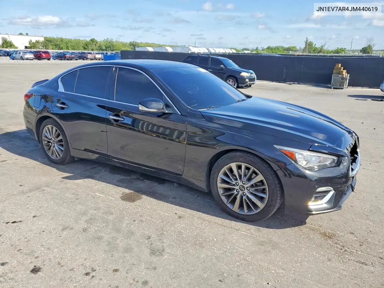 2018 Infiniti Q50 3.0T Luxe VIN: JN1EV7AR4JM440619 Lot: 57366126