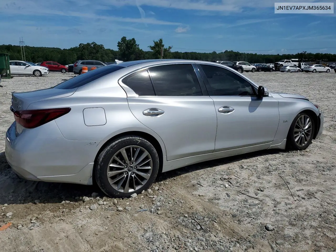 2018 Infiniti Q50 3.0T Luxe VIN: JN1EV7APXJM365634 Lot: 57395536