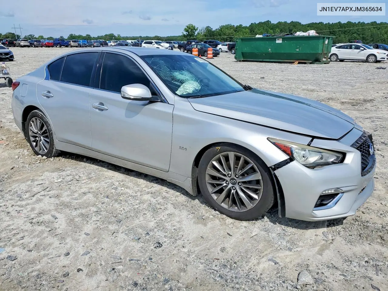 2018 Infiniti Q50 3.0T Luxe VIN: JN1EV7APXJM365634 Lot: 57395536