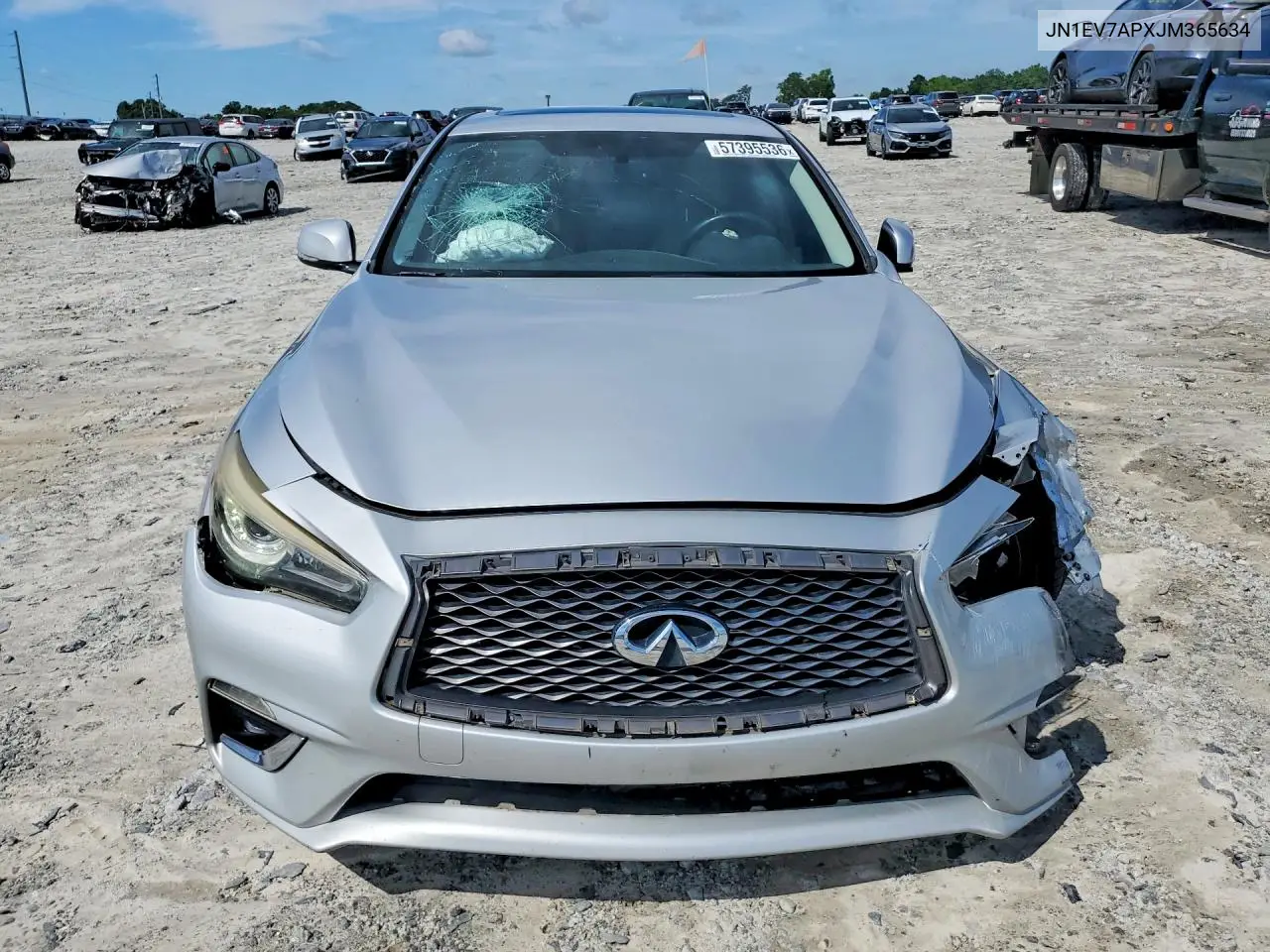 2018 Infiniti Q50 3.0T Luxe VIN: JN1EV7APXJM365634 Lot: 57395536