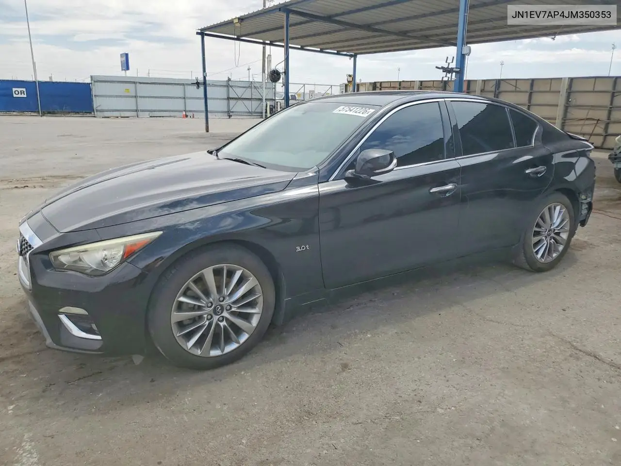 2018 Infiniti Q50 3.0T Luxe VIN: JN1EV7AP4JM350353 Lot: 57541226