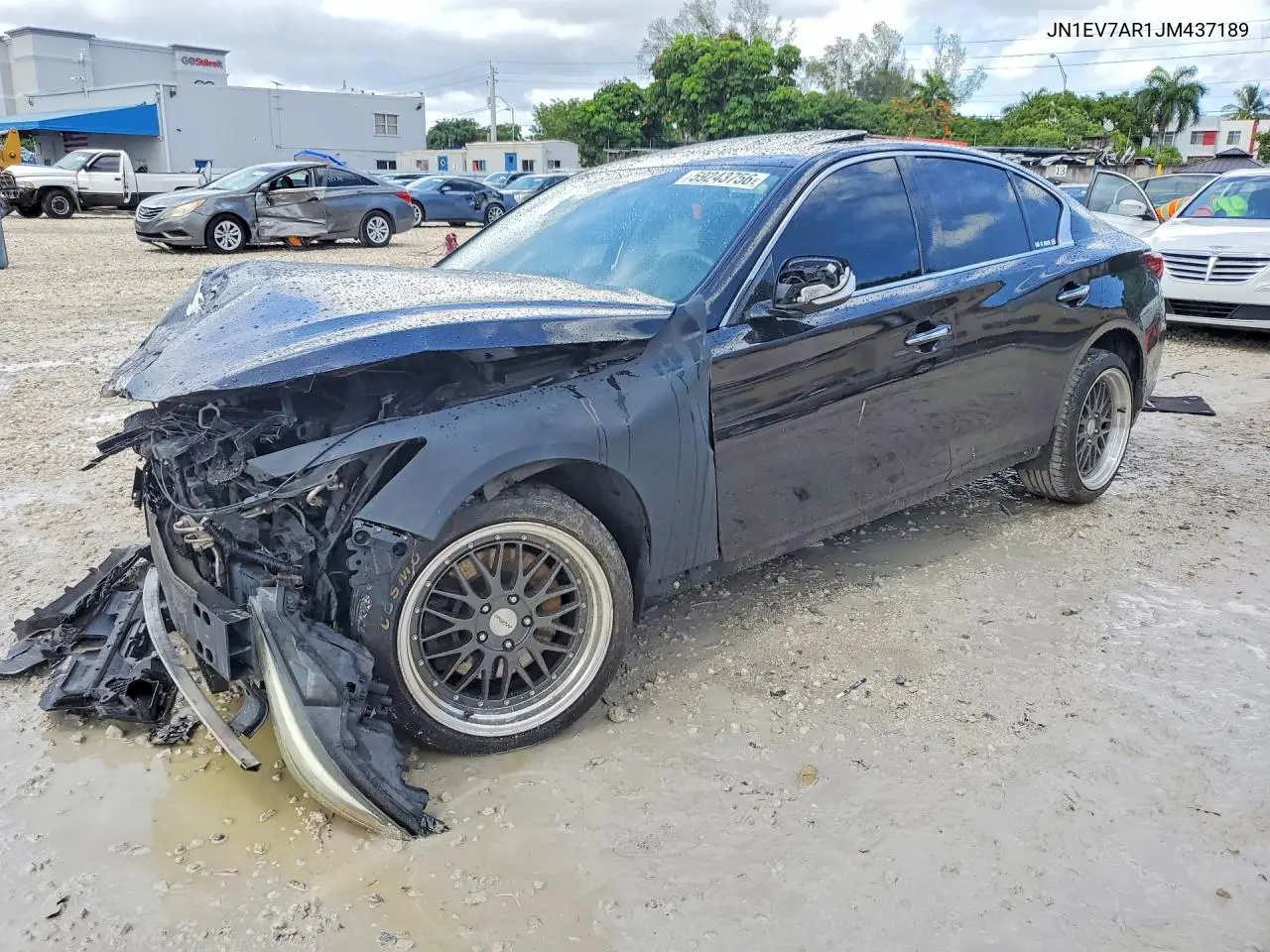 2018 Infiniti Q50 VIN: JN1EV7AR1JM437189 Lot: 59243756