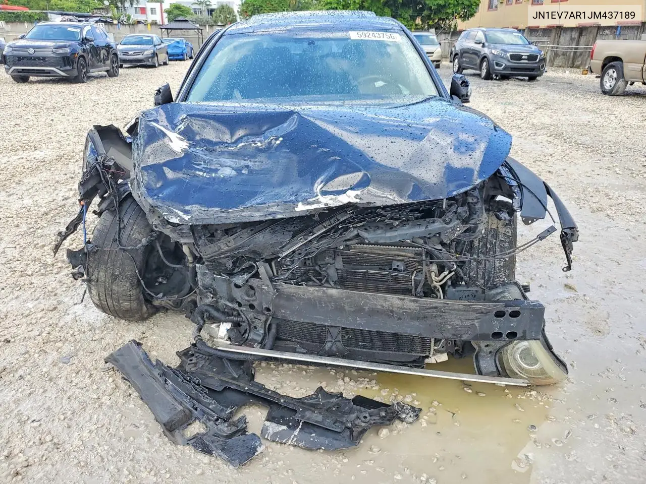 2018 Infiniti Q50 VIN: JN1EV7AR1JM437189 Lot: 59243756