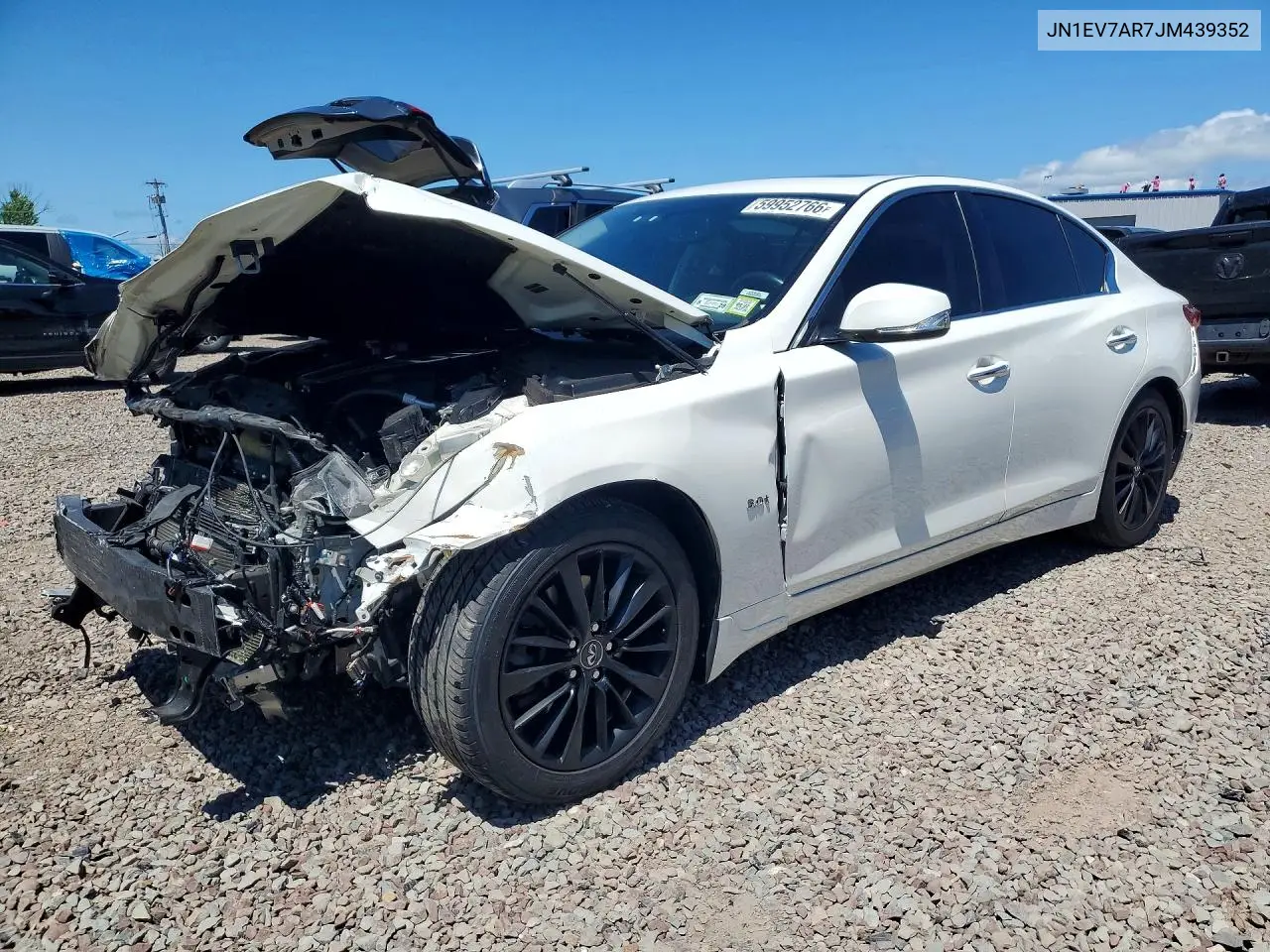 2018 Infiniti Q50 3.0T Luxe VIN: JN1EV7AR7JM439352 Lot: 59952766