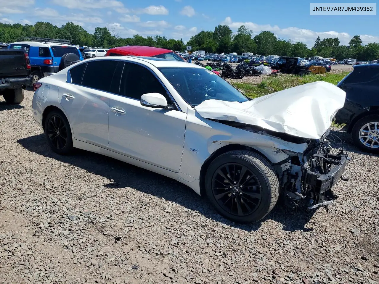 2018 Infiniti Q50 3.0T Luxe VIN: JN1EV7AR7JM439352 Lot: 59952766