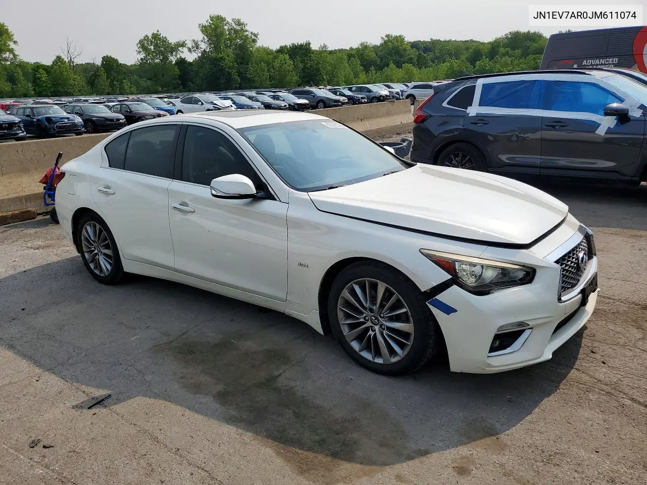 2018 Infiniti Q50 3.0T Luxe VIN: JN1EV7AR0JM611074 Lot: 60068746
