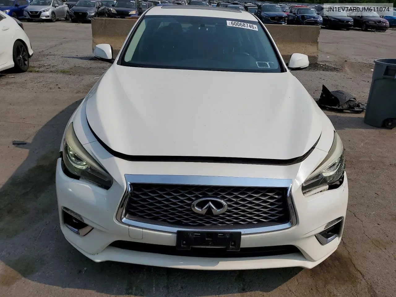 2018 Infiniti Q50 3.0T Luxe VIN: JN1EV7AR0JM611074 Lot: 60068746