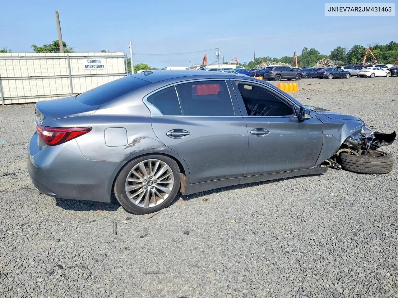 2018 Infiniti Q50 3.0T Luxe VIN: JN1EV7AR2JM431465 Lot: 60305826