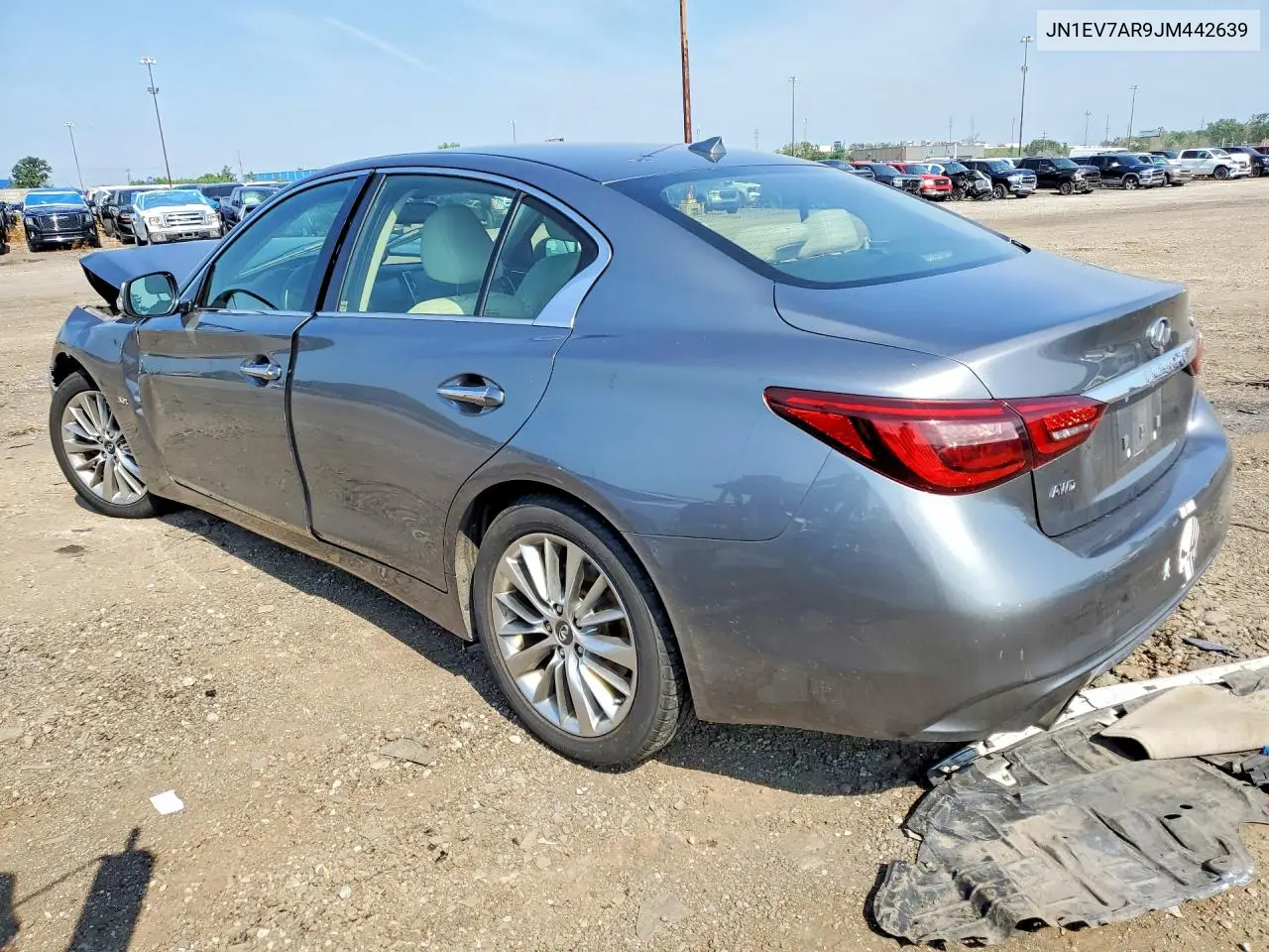 2018 Infiniti Q50 3.0T Luxe VIN: JN1EV7AR9JM442639 Lot: 60381106