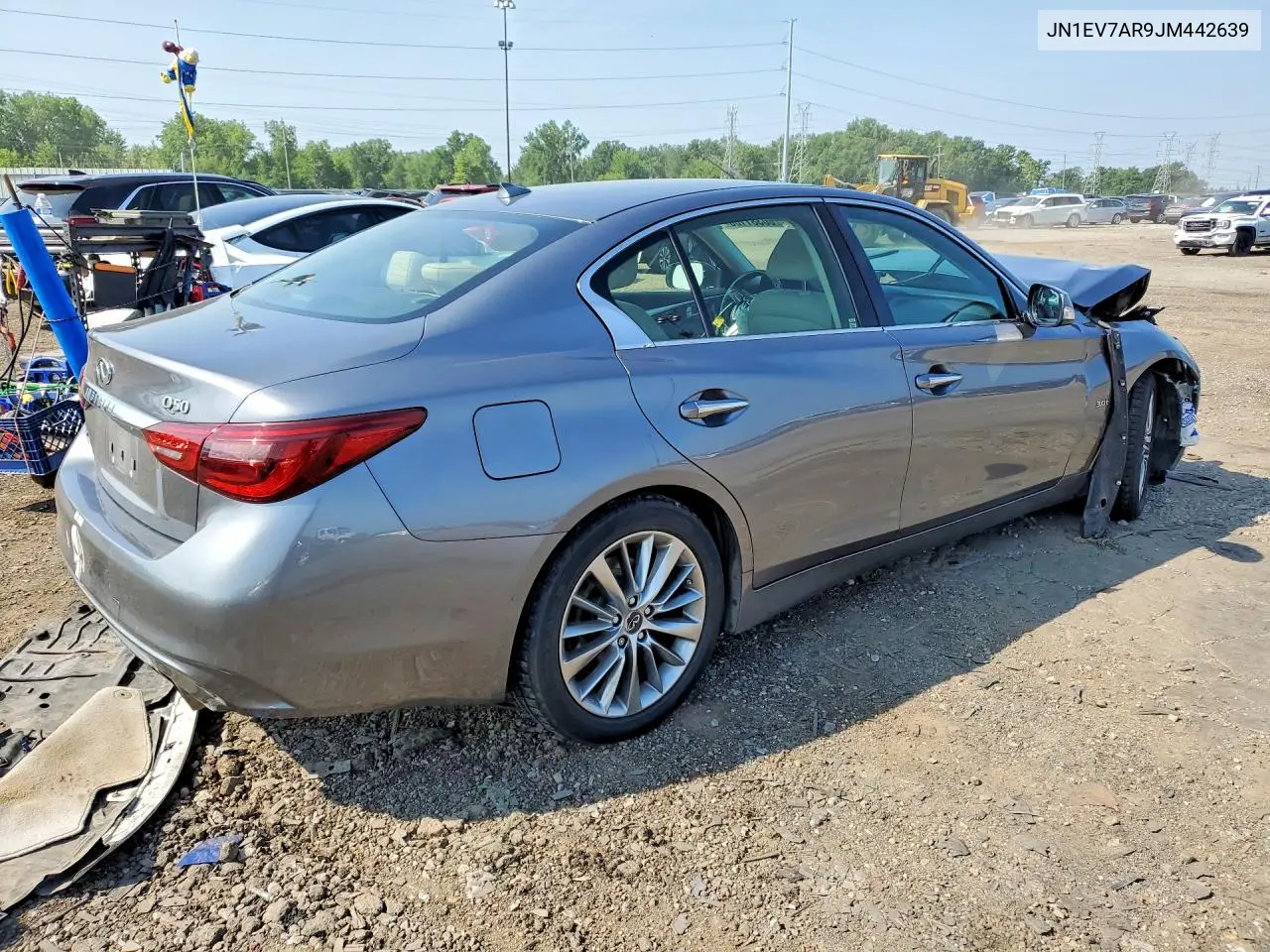 2018 Infiniti Q50 3.0T Luxe VIN: JN1EV7AR9JM442639 Lot: 60381106