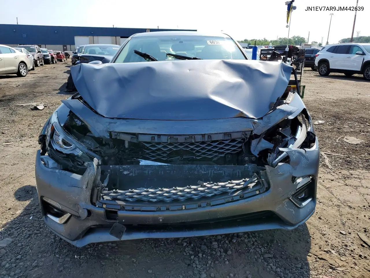 2018 Infiniti Q50 3.0T Luxe VIN: JN1EV7AR9JM442639 Lot: 60381106