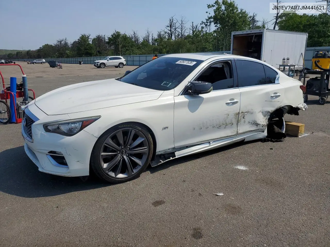 2018 Infiniti Q50 3.0T Luxe VIN: JN1EV7AR7JM441621 Lot: 60607636