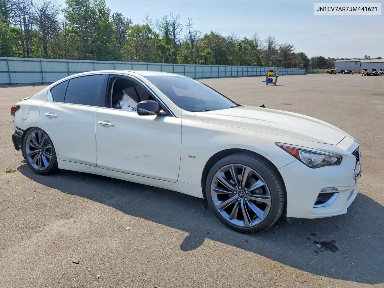 2018 Infiniti Q50 3.0T Luxe VIN: JN1EV7AR7JM441621 Lot: 60607636
