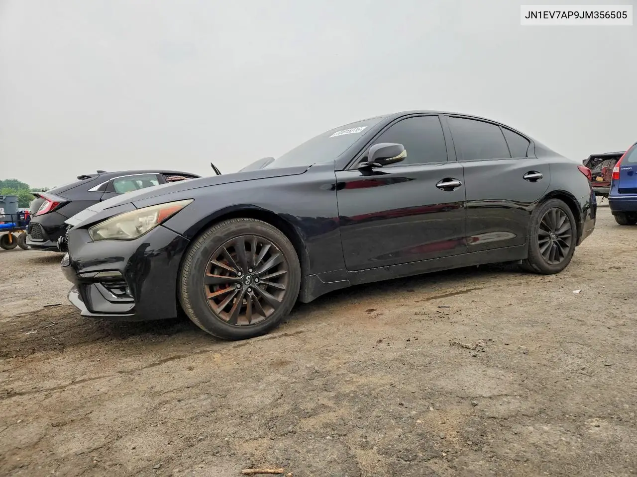 2018 Infiniti Q50 3.0T Luxe VIN: JN1EV7AP9JM356505 Lot: 60615316