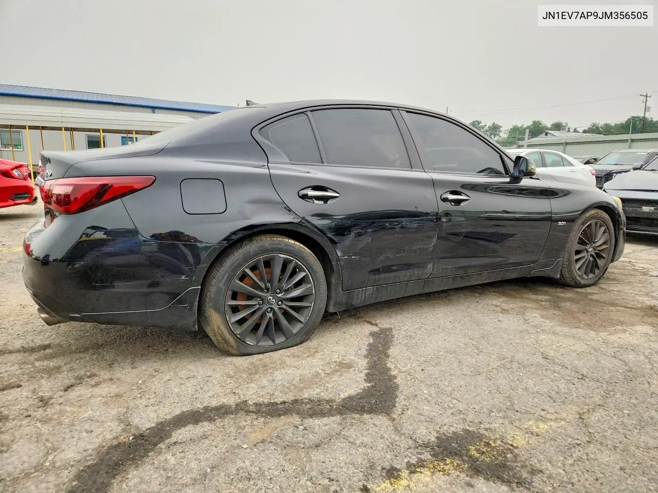 2018 Infiniti Q50 3.0T Luxe VIN: JN1EV7AP9JM356505 Lot: 60615316