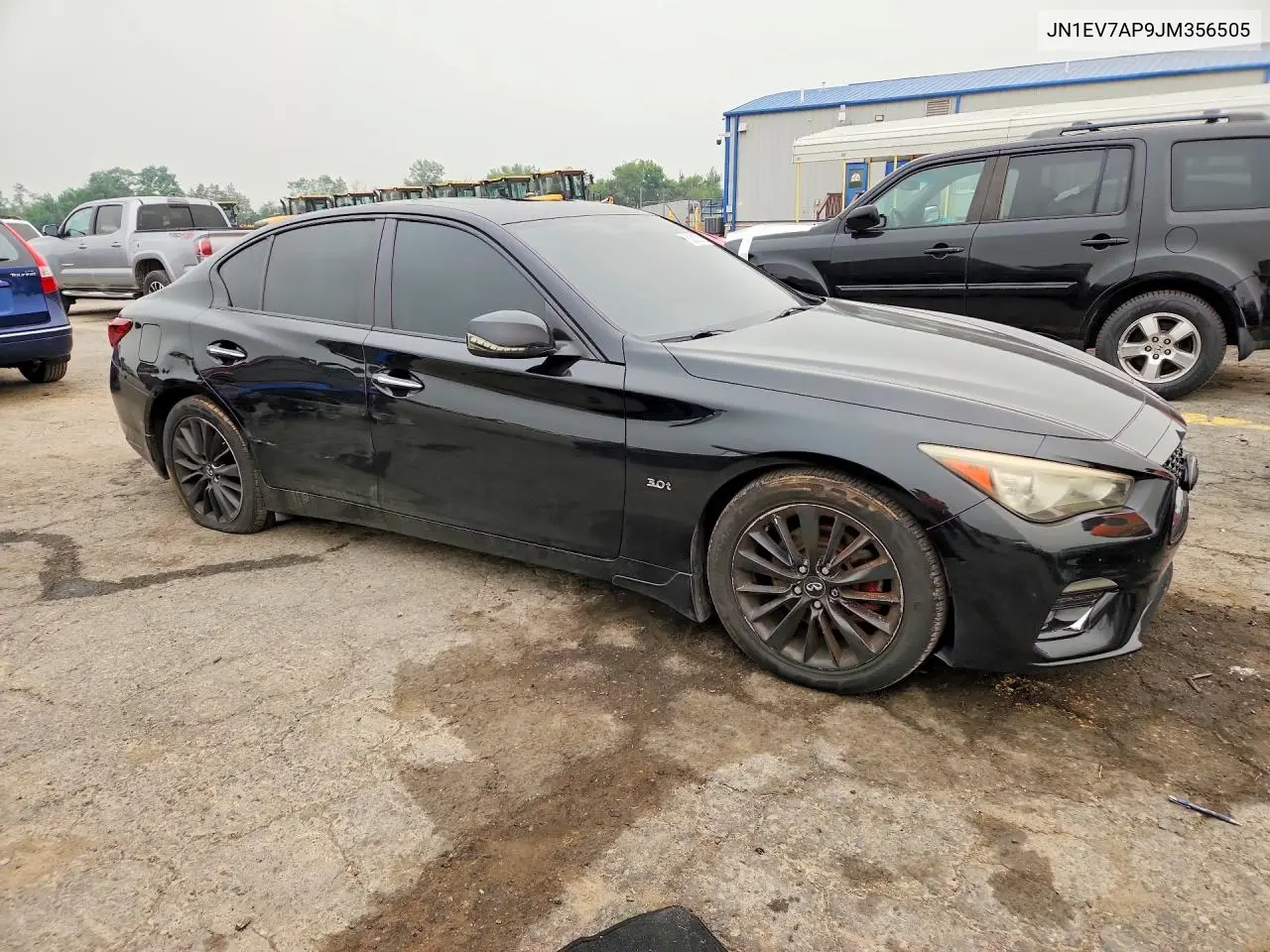 2018 Infiniti Q50 3.0T Luxe VIN: JN1EV7AP9JM356505 Lot: 60615316