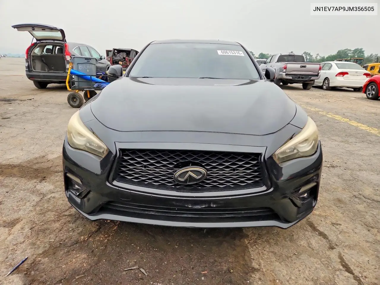 2018 Infiniti Q50 3.0T Luxe VIN: JN1EV7AP9JM356505 Lot: 60615316