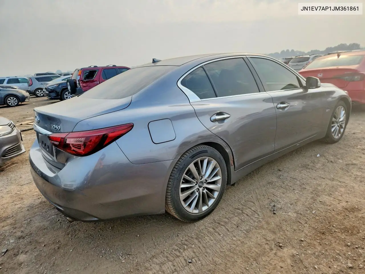 2018 Infiniti Q50 3.0T Luxe VIN: JN1EV7AP1JM361861 Lot: 60685686