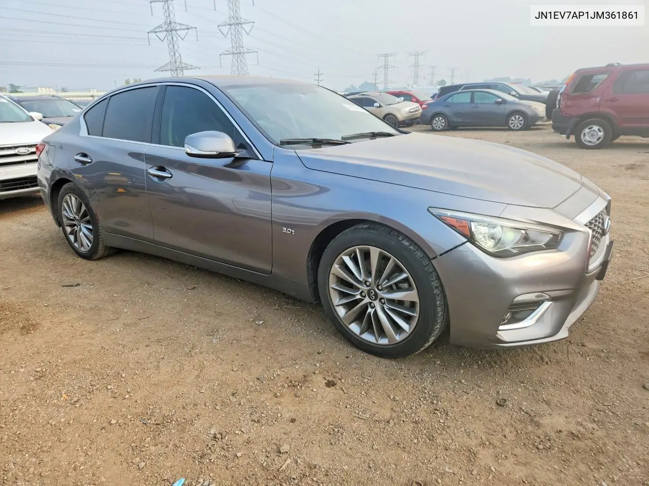 2018 Infiniti Q50 3.0T Luxe VIN: JN1EV7AP1JM361861 Lot: 60685686