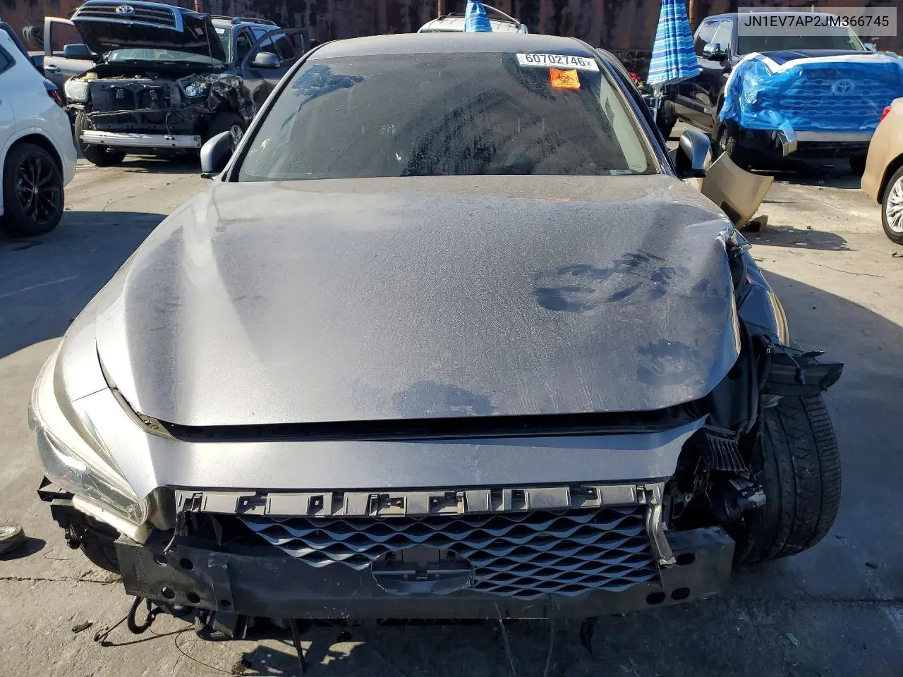 2018 Infiniti Q50 3.0T Luxe VIN: JN1EV7AP2JM366745 Lot: 60702746