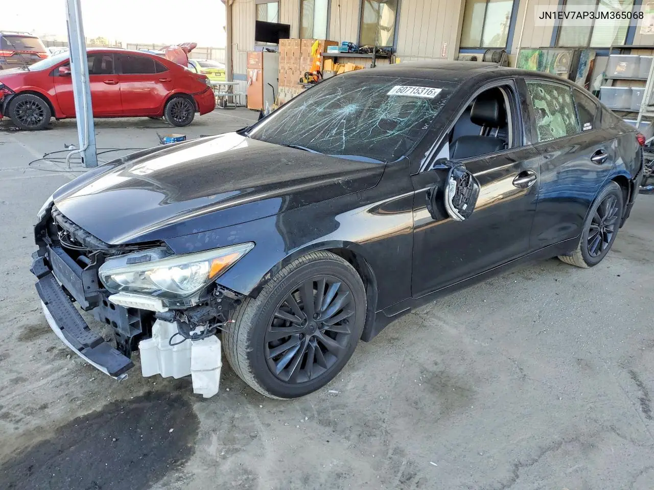 2018 Infiniti Q50 3.0T Luxe VIN: JN1EV7AP3JM365068 Lot: 60715316