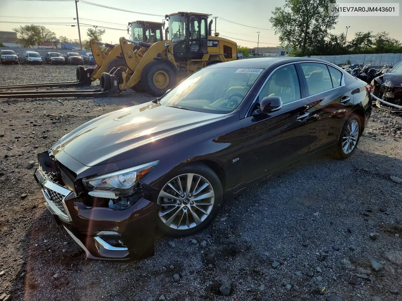 2018 Infiniti Q50 3.0T Luxe VIN: JN1EV7AR0JM443601 Lot: 60783886