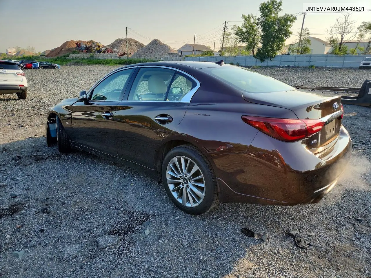 2018 Infiniti Q50 3.0T Luxe VIN: JN1EV7AR0JM443601 Lot: 60783886