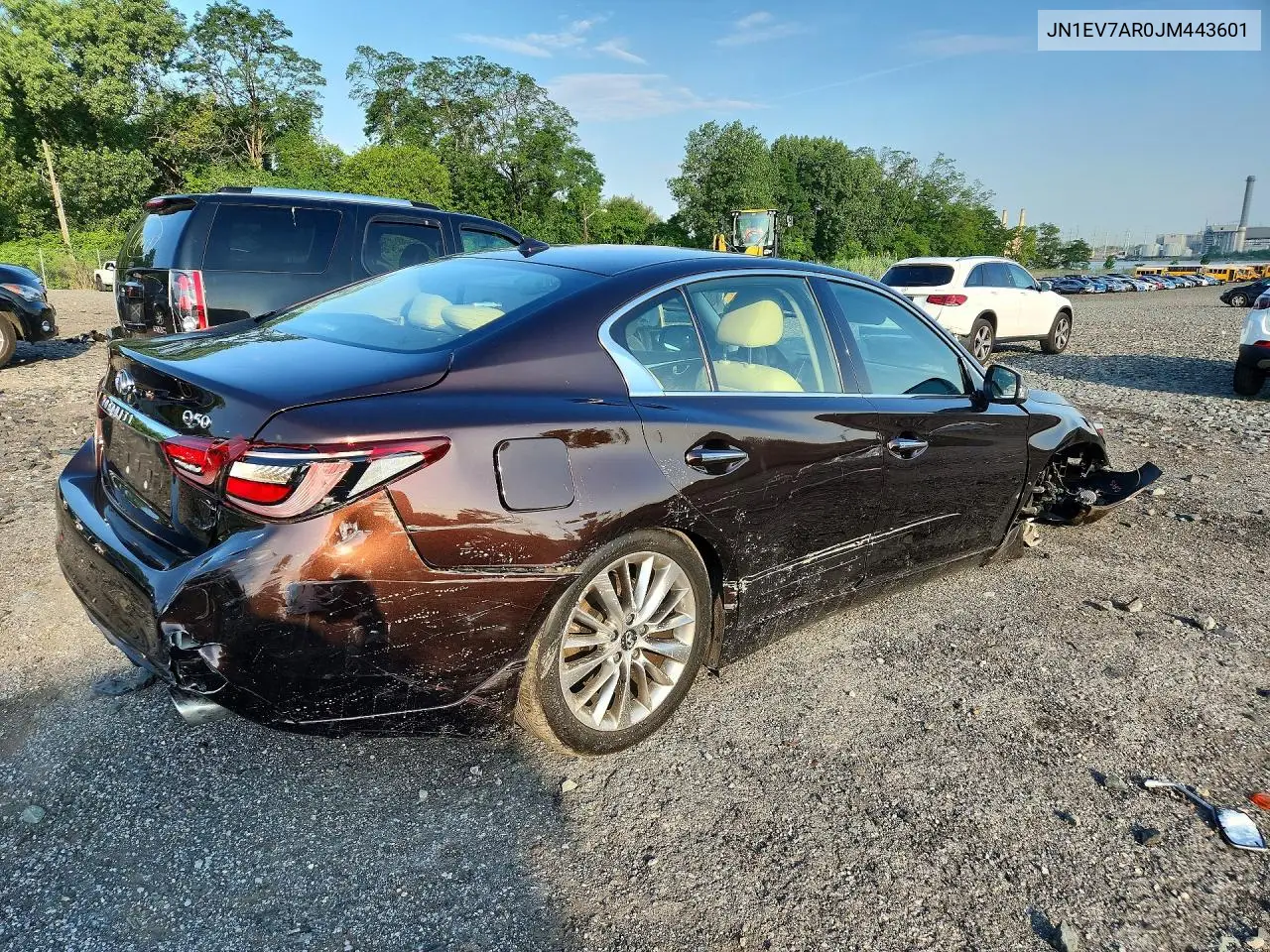 2018 Infiniti Q50 3.0T Luxe VIN: JN1EV7AR0JM443601 Lot: 60783886