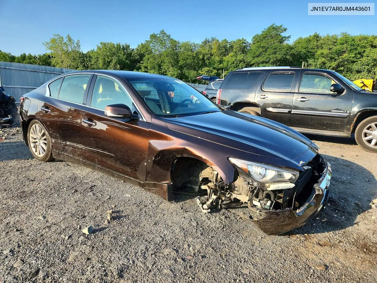 2018 Infiniti Q50 3.0T Luxe VIN: JN1EV7AR0JM443601 Lot: 60783886